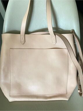 Madewell Medium Transport crossbody Tote bag  light pink or blush color